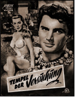 Das Neue Film-Programm Von Ca. 1955  -  "Tempel Der Versuchung"  -  Mit Lana Turner , Edmund Purdom - Zeitschriften