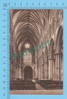 Lincoln Cathedral  ( Nave West, F. Fritch )   POSTCARD 2 SCANS - Lincoln