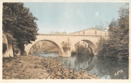 Lavardac (Lot Et Garonne) - Pont Sur La Baïse - Carte A.P.A. Poux Colorée, Non Circulée - Lavardac