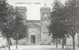 Delcampe - Lavardac (Lot Et Garonne) - L'Eglise - Edition Tuja - Carte Non Circulée - Lavardac