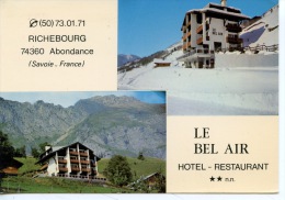 Delcampe - Abondance Richebour Le Bel Air Hotel Restaurant Multivues - Abondance