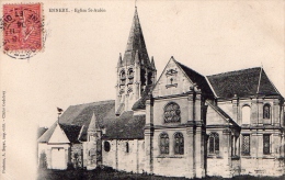 Cpa ( 95 )  Ennery  -  Eglise  St - Aubin - Ennery