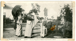Delcampe - Verascope Richard Femmes élégantes Et Enfant En Promenade à Kobé - Kobe