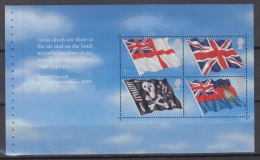 Delcampe - Booklet Pane, Great Britain Sc1999e Flags, Drapeau - Briefmarken