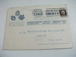 Delcampe - COMMERCIALE CASA SPORT GINO GIUSTIC ROMA INDIRIZZATA CORPO PROVINCIALE DEI VIGILI DEL FUOCO DI VARESE  STEMMI - Feuerwehr