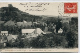 CPA 63  ENVIRONS DU MONT DORE VUE GENERALE DE MUROLS ET LE CHATEAU 1907 - Le Mont Dore