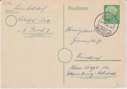 Bund Heuss Gzs P 26 PSt I Stempel Lülsdorf ü Troisdorf 1956 - Postcards - Used