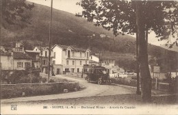 Delcampe - 06 SOSPEL  FL 399 BOULEVARD MIREUR ARRIVEE DU COURRIER SUPERBE - Sospel