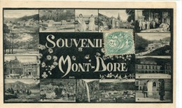 CPA 63 SOUVENIR DU MONT DORE MULTI VUES - Le Mont Dore