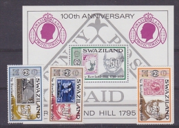 Swaziland 1979 Sir Rowland Hill 3v + M/s ** Mnh (21208) - Swaziland (1968-...)