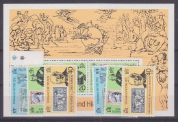 New Hebrides 1979 Sir Rowland Hill Fr + Engl Set 3v + M/s ** Mnh (21209) - Oblitérés