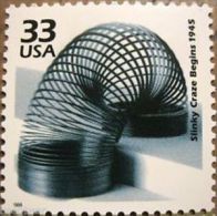 Delcampe - USA 1999 Celebrate The Century 1940's Stamp-Slinky Craze Beings Sc#3186m Spring Toy - Physique