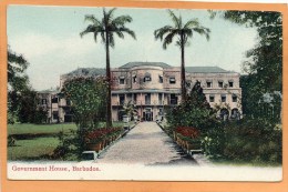 Govt House Bridgetown Barbados 1905 Postcard - Barbados