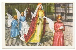 Delcampe - Chromo : Wevelghem - Procession Sainte-Epine - Folklore Belge Côte D'or  N° 10 (chocolat) - Wevelgem