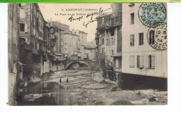 Delcampe - CPA-07-1904-ANNONAY-LE PONT DE LA DEÛME-ET LA DEÛME-ON APERCOIT DES FEMMES DANS LE TORRENT- - Annonay