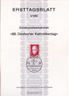 Berlin (West) 1980 Ersttagsblatt Mi 624  [230415ETBI] - 1° Giorno – FDC (foglietti)