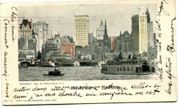 New York High Buildings And River Front (1902) - Hudson River