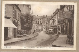 Delcampe - Allier : Lapalisse, Rue Nationale Et Le Chateau, Autobus, Belle Carte - Lapalisse