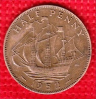 Delcampe - 1 PIECE ANGLETERRE HALF PENNY 1952 GEORGIUS VI D : G :BR :OMN : REX F : D : IND : IMP : N° 197 - Altri & Non Classificati