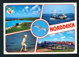 GERMANY  -  Norddeich  Multi View  Used Postcard As Scans - Norden