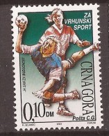 Delcampe - 2000 1  SPORT EUROPA  MONTENEGRO CRNA GORA SRBIJA SERBIEN HANDBALL  MNH - Handball