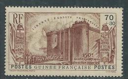 Guinée Française N° 154 XX  150ème Anniversaire De La Révolution : 70 C. + 30 C. Brun Sans Charnière, TB - Unused Stamps