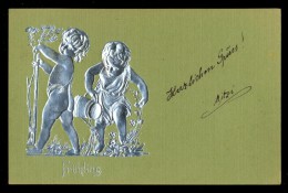 Delcampe - Fruhling / Year 1901 / Old Postcard Circulated - Engel