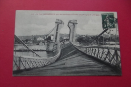 Cp Andrezieux Le Pont Apres Les Inondations D'octobre 1907 - Andrézieux-Bouthéon