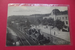 C P Lamure Sur Azergues Groupe Scolaire Et Le Train De Givors Paray - Lamure Sur Azergues