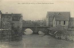 Delcampe - Depts Div - Maine Et Loire -ref AA83 - Cholet - Vieux Pont Sur La Moine - Theme Ponts - Carte Bon Etat - - Cholet