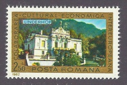 Romania 1982 - Castles, Chateau, Linderhof, Schloss, Castello, Posta Romana MNH - Unused Stamps