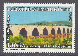 Turkey 2014 - Historic Bridge, Kesik Kopru / Sivas, MNH - Neufs