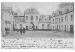 Condé-sur-Escaut (59) - Entrée De La Caserne Vautourneux. Bon état, A Circulé. - Conde Sur Escaut