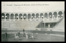 Delcampe - REGUENGOS DE MONSARAZ- TAUROMAQUIA - Interior Da Praça De Touros( Ed. Zambrano Gomes Nº 8) Carte Postale - Evora