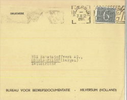 Hilversum Drukwerk Adresseer Juisten Volledig Feder Tusche 3.xi.1959 6c - Covers & Documents