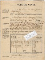 Delcampe - VP1515 - SAINTE - MENEHOULD  Acte Entre Vve SIMON à Aulnay & R. BEAUDELAIRE   Vente  De Terres à LA NEUVILLE - AU - PONT - Manuscrits