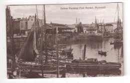 SUTTON HARBOUR FISH MARKET Plymouth Devon Sailing Ship C1905 - Visvangst