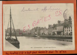 Delcampe - CPA  29   - Landerneau    Bateaux De Pêche      Le Quai Saint-Thomas  AVRIL 2015 DIV 977 - Landerneau