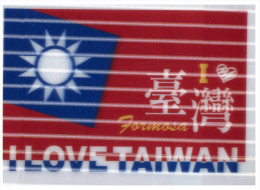 (503) 3-D Postcard - Flag Of Taiwan - Carte 3 Dimensions - Taiwan