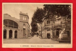 Delcampe - Mondariz - Balneario - Calle Del 15 De Octubre 1924 - Sello 1952 - Espagne - España ( 2 Scans ) - Pontevedra