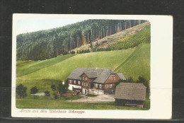 18b * GIESSHÜBEL * GRUSS AUS DEM WEINHAUS SCHNAPPE * 1905 **!! - Sudeten