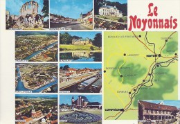 Delcampe - PICARDIE - 60 - OISE - NOYON - CPSM GF Couleur - Multivues - Le Noyonnais - Noyon