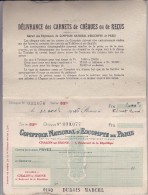 CARNET DE CHEQUES COMPTOIR NATIONAL D'ESCOMPTE DE PARIS 1946 - Assegni & Assegni Di Viaggio