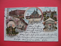 Delcampe - Gruss Aus Cothen I Anh.,LITHOFRAPHY - Bitterfeld
