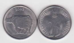 INDIA     25  PAISE   2.002  ACERO  KM#54   SC/UNC    T-DL-10.238 - India