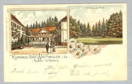 France  68 Wattweiler Bad Els. 1901-07-18 Litho Rosenblatt - Ferrette