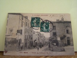 Delcampe - RIOM (PUY-DE-DOME) ENTREE DU FAUBOURG DE LAYAT - Riom