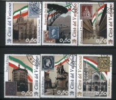 2011 Vaticano, 150° Anniversario Unità D'Italia, Serie Completa Usata AL FACCIALE - Used Stamps