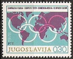 Yugoslavia 1978 Olympic Committee Surcharge MNH - Unused Stamps