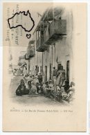 Delcampe - - 22 - BISKRA - La Rue Des Femmes Ouled-Nails, écrite, Rare Avec Pub Hôtel Du Sahara, JEAN-JEAN, Scans, - Biskra